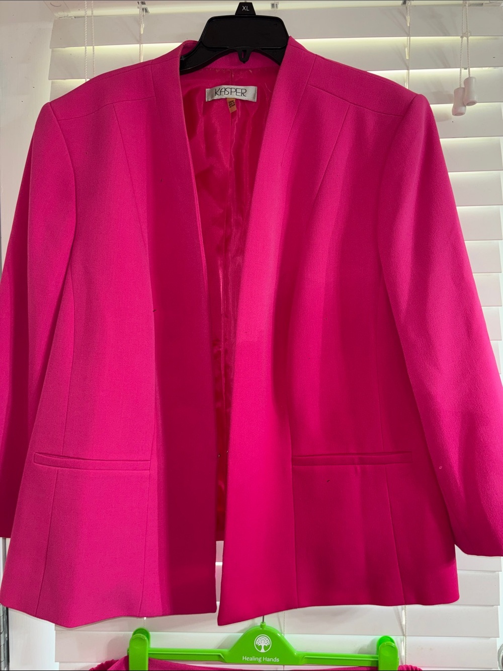 Kasper Pink Suit Set Size XL Like New